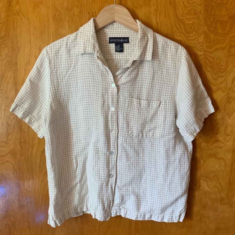 Simple white button down